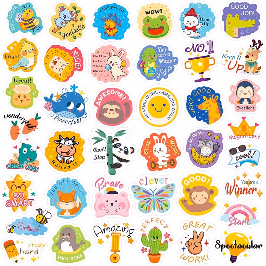 ¿Cuáles son las páginas para pegar los stickers?