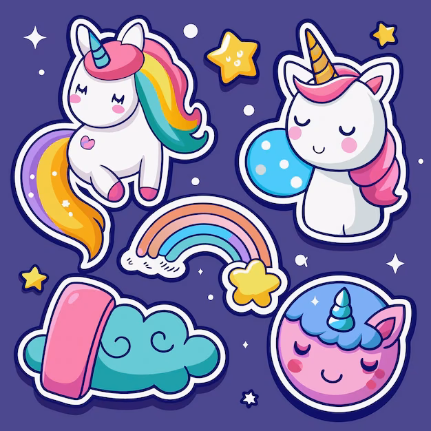 ¿Cómo obtener stickers de unicornios personalizados?