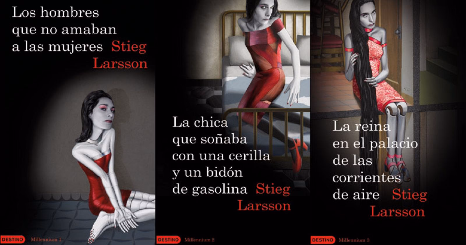 ¿Cuál es la última novela de Stieg Larsson?