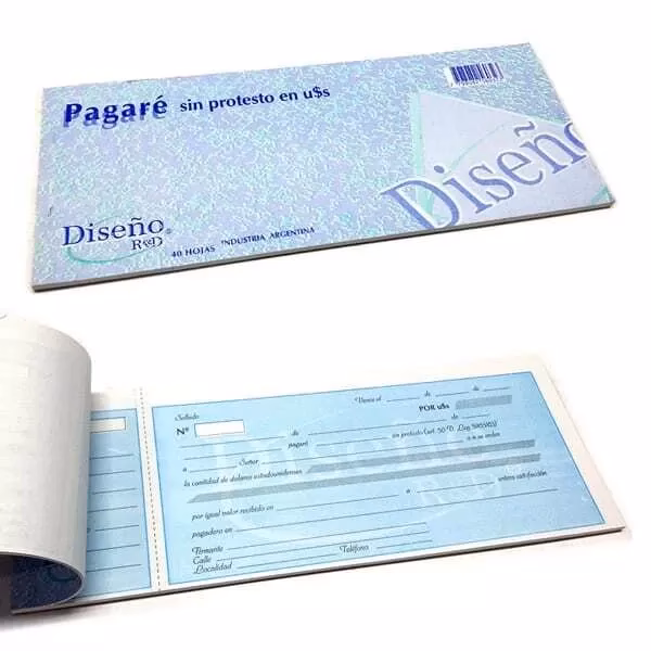 ¿Qué medidas tiene el talonario pagare?