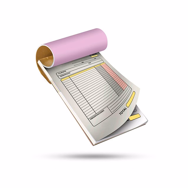 ¿Qué es un recibo con talonario para imprimir?