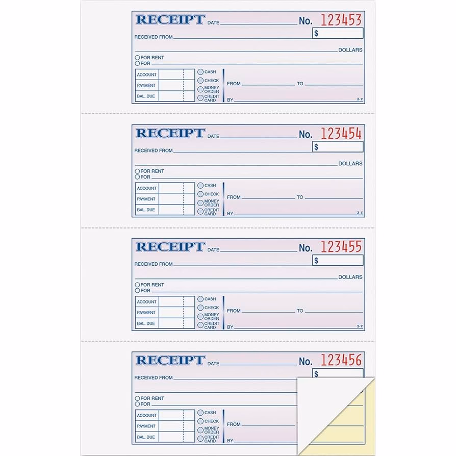 ¿Cuáles son los diferentes tipos de recibos de pago?