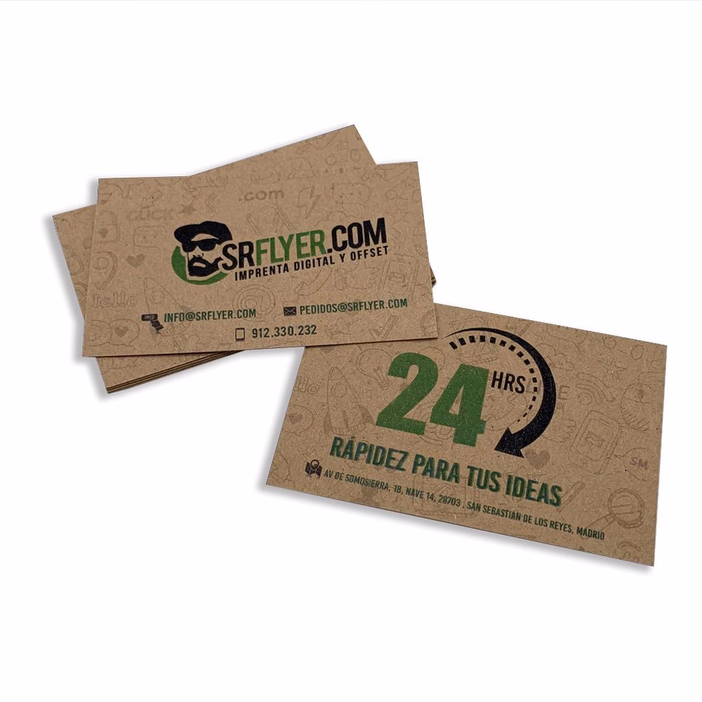 ¿Qué es una tarjeta de presentación de papel kraft?