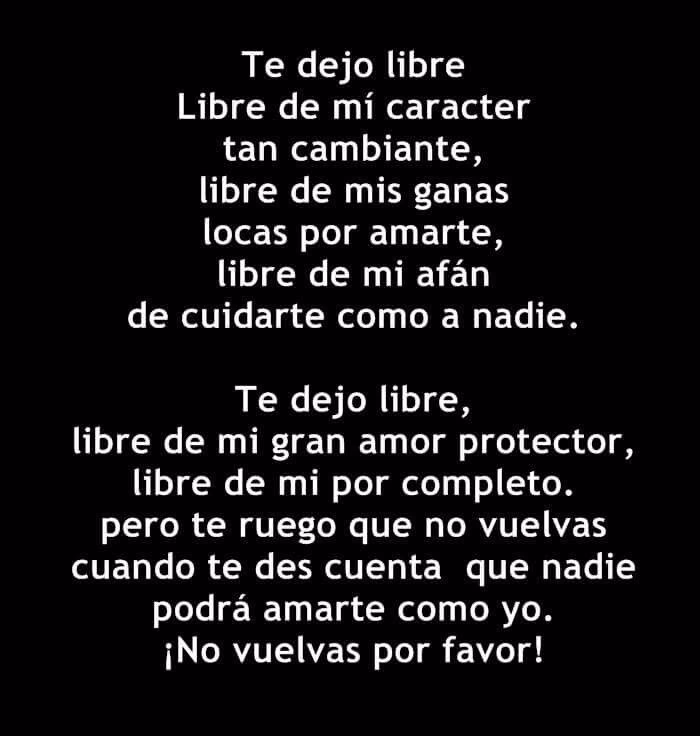 ¿Qué significa la canción Te dejo libre?
