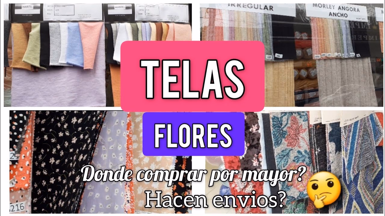 ¿Dónde puedo comprar telas de flores?