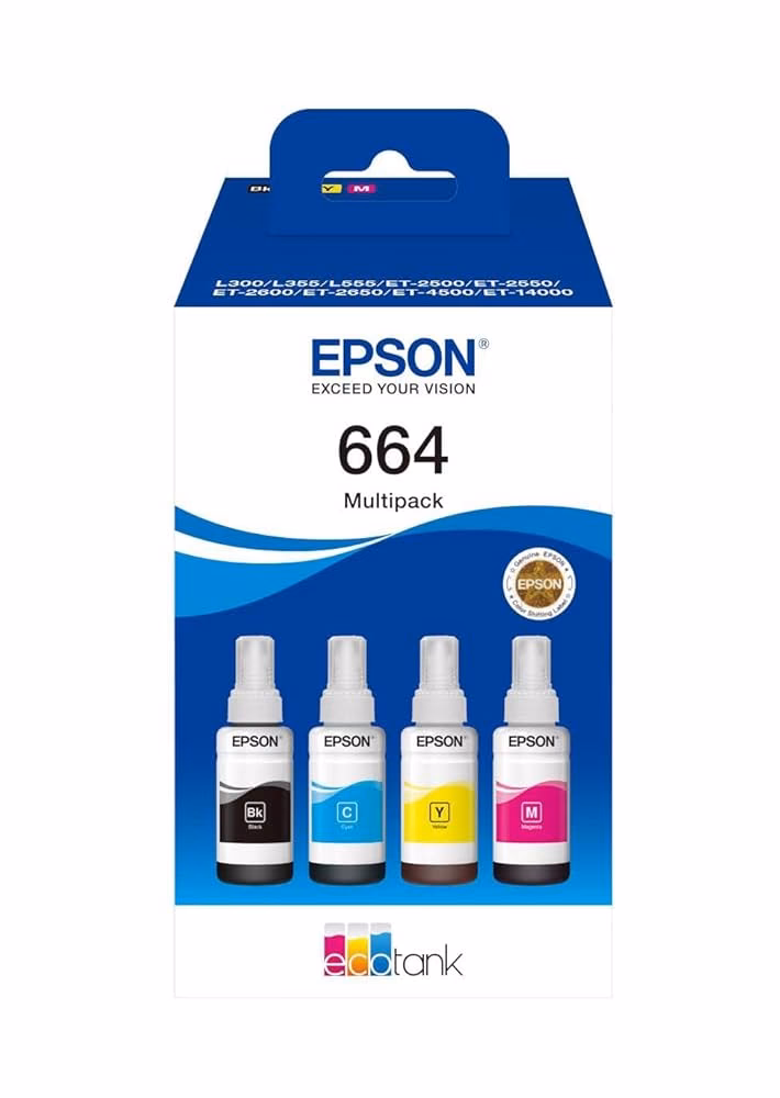 ¿Qué se puede imprimir con la tinta Epson 664?