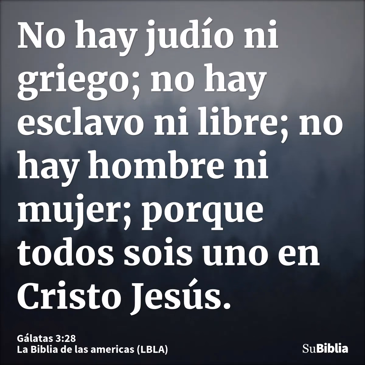 ¿Por qué no hay judío ni gentil, esclavo ni libre?